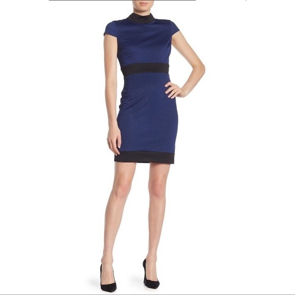 NWOT ALEXIA ADMOR Marielle Colorblock Sheath Dress - Picture 1 of 9